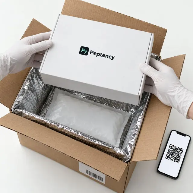 Receiving a Peptency box from the cold-chain carton